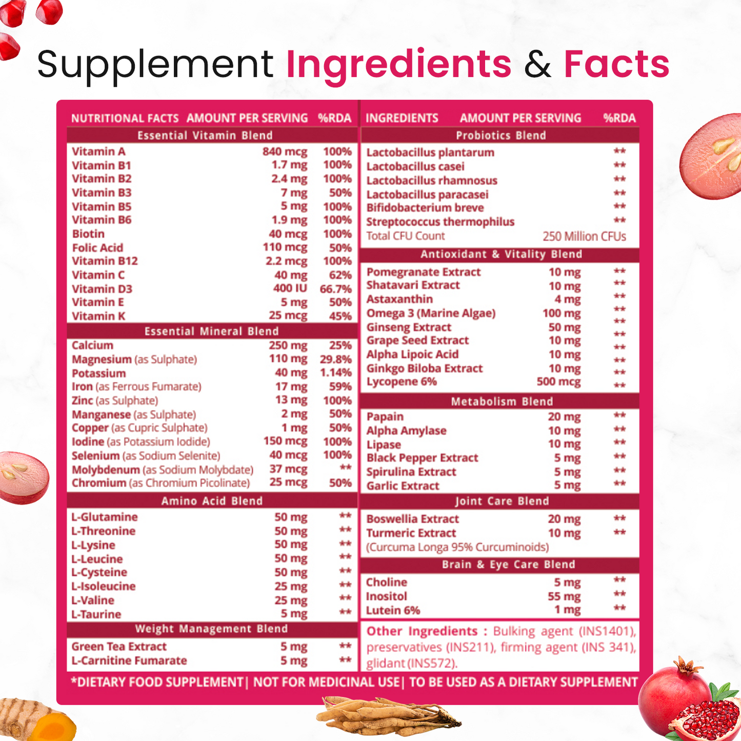 Himalayan Organics Multivitamin with Probiotics for Women | 60 + Natural Extracts, Essential Vitamins & Minerals | Vitamin D3, B12, Calcium, Curcumin & Biotin - 120 Veg Tabs