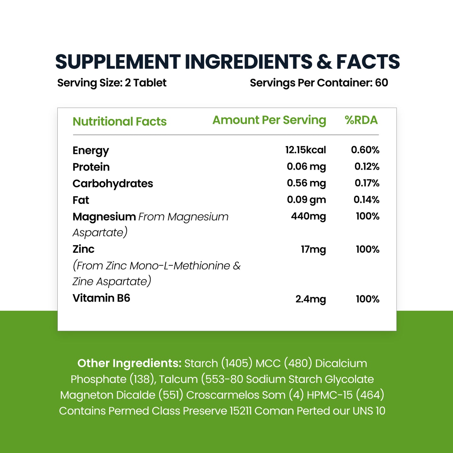 Himalayan Organics ZMA (Zinc, Magnesium Aspartate) NightTime Sports Recovery Supplement - 120 Veg Tablets