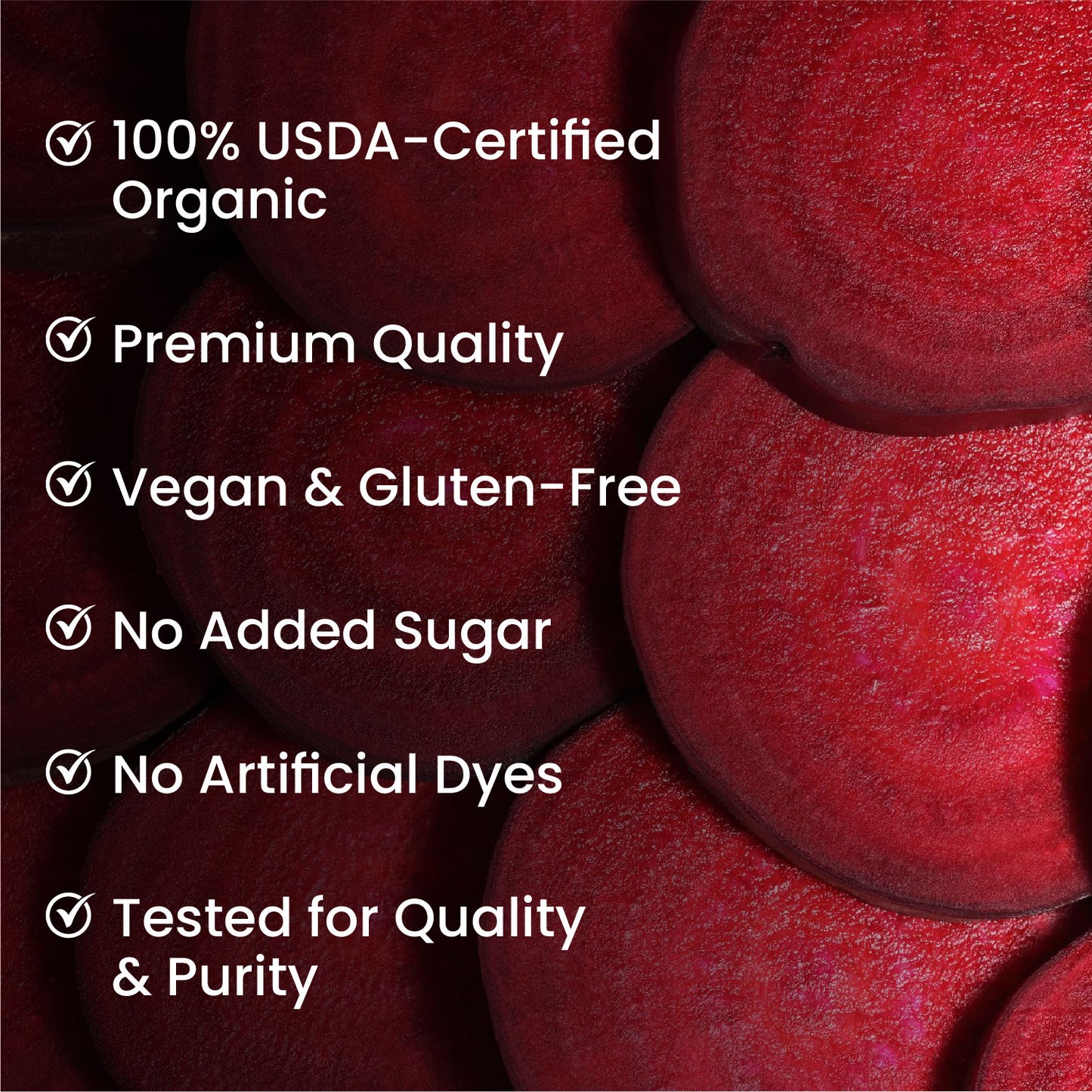 Vlado's Himalayan Organics Beetroot Powder For Face, Skin & Hair I Drinking | Eating | 100% Pure | Boost Energy | Shining Skin | Rich In Antioxidants Natural Brightening, Anti-Aging & Glowing Complexion 100g