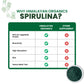 Himalayan Organics Spirulina 2000mg Supplement For Men And Women  - 120 Veg Capsules