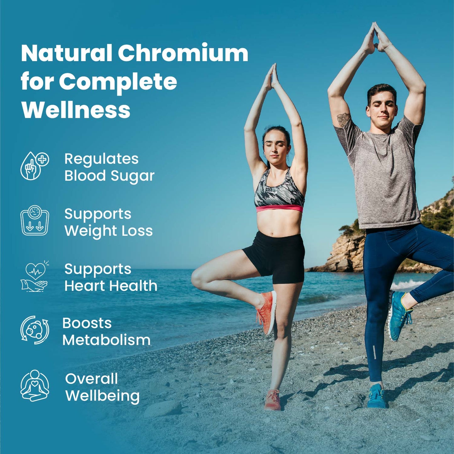 Vlado's Himalayan Organics Plant Based Chromium 50mcg | Supports Healthy Blood Glucose Level - 120 Veg Capsule