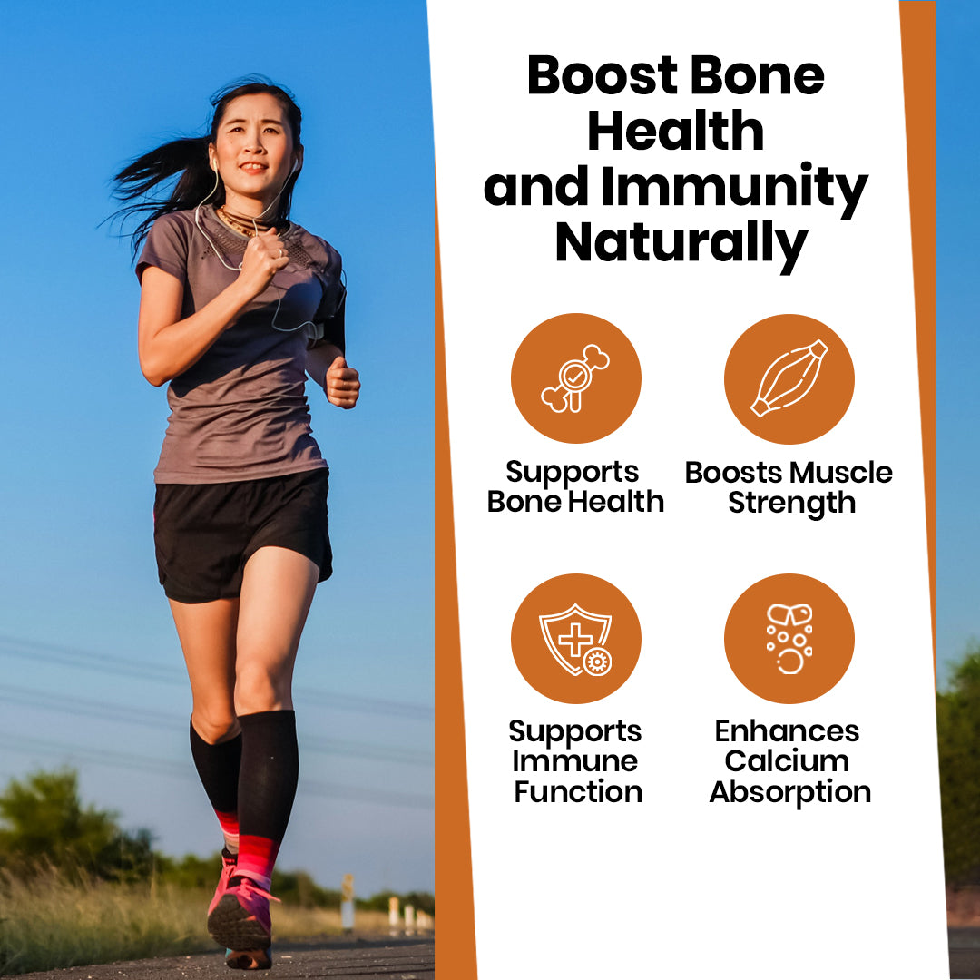 Vlado's Himalayan Organics Plant Based 600iU Supplement | Vitamin D3(Lichen) + K2(Menaquinone Mk7) | Faster Absorption | Boost Immunity | Healthy Bones -120 Veg Capsules