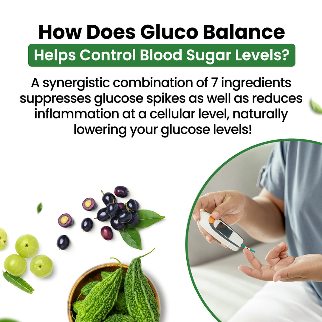 Vlado's Himalayan Organics Plant Based Gluco Balance with Jamun, Bittermelon, Amla, Gudmar, Chirayta Extracts | 60 Veg Tablets