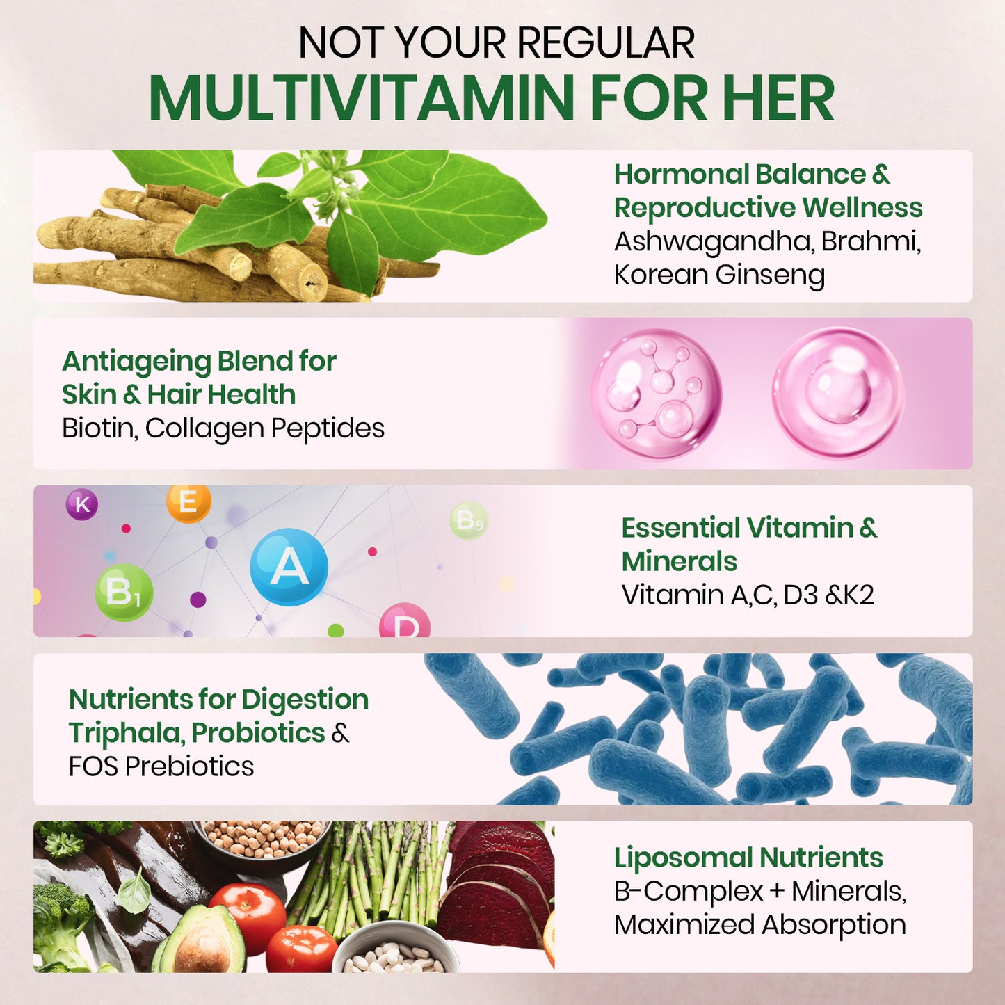 Vlado’s Himalayan Organics Liposomal Multivitamin for Women with 75+ Ingredients | Daily Women’s Health Supplement with 9+ Powerful Blends | Energy, Immunity, Hair Skin & Nails Support | 60 Vegetarian Capsules