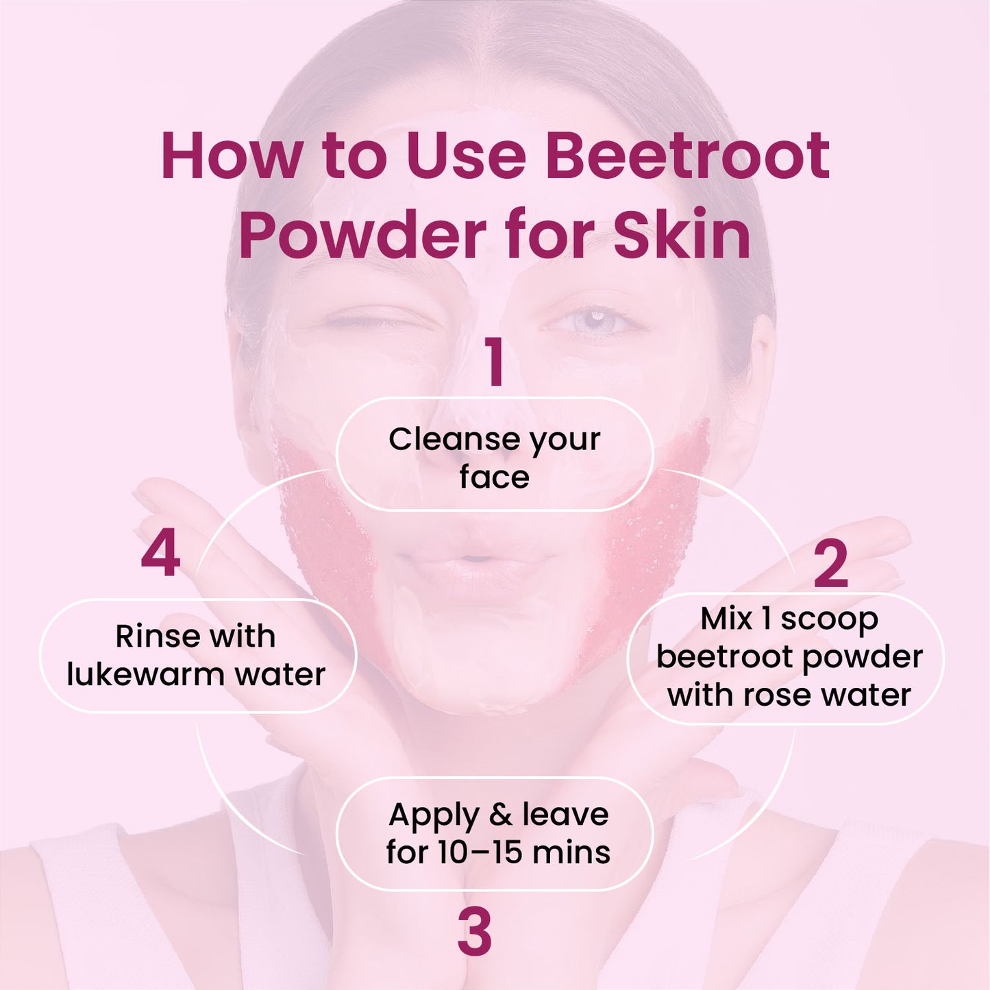 Vlado's Himalayan Organics Beetroot Powder For Face, Skin & Hair I Drinking | Eating | 100% Pure | Boost Energy | Shining Skin | Rich In Antioxidants Natural Brightening, Anti-Aging & Glowing Complexion 100g