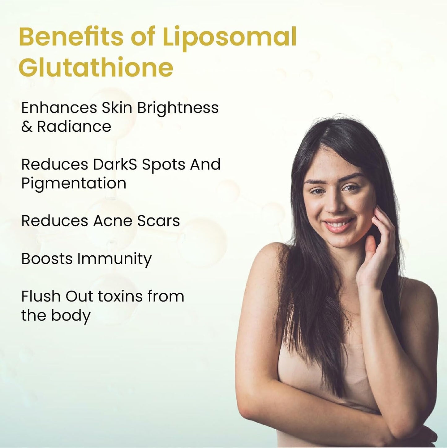 Vlado's Himalayan Organics Liposomal Glutathione 650 mg+ Advanced Liposomal Formula with N-Acetyl L-Cysteine , Vitamin C & B12 - Cellular & Face Health - Helps in Skin Hydration & Skin Glow - Liver Health & Detoxification Support - 30 Veg Capsules