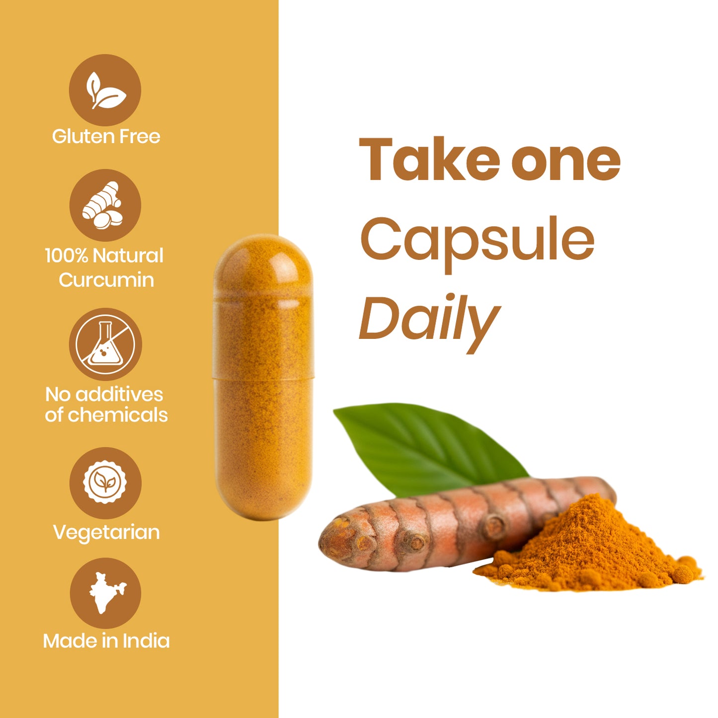 Vlado's Himalayan Organics Curcumin 1600mg+ | Extra-Pure Nano Curcumin Capsules with 95% Curcuminoids | Turmeric & Piperine | Joint Support Supplement for Men & Women - 60 Capsules