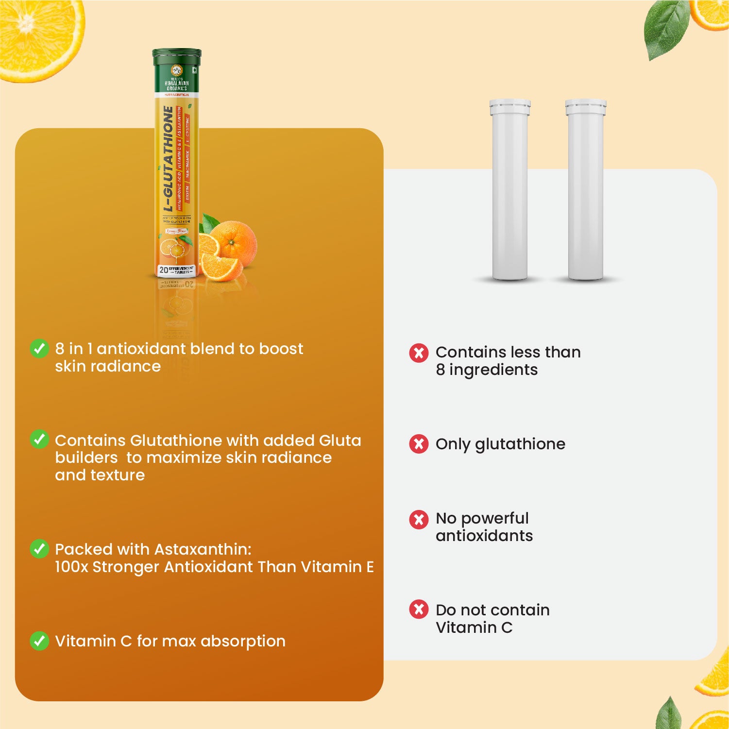 Vlado's Himalayan Organics Japanese Reduced L Glutathione Effervescent Vlado's Himalayan Organics Japanese Reduced L Glutathione Effervescent