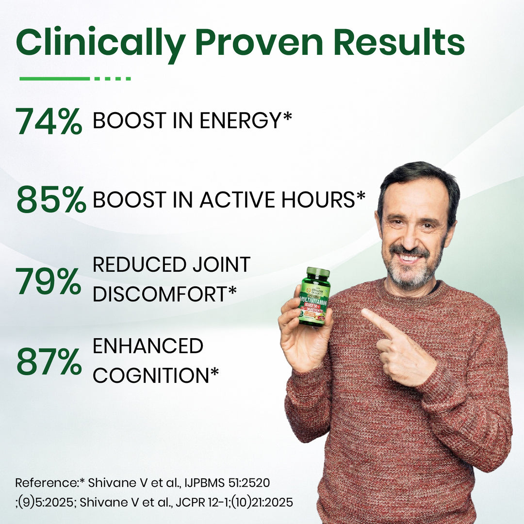 Vlado’s Himalayan Organics Liposomal Multivitamin Adult 50+ with 75+ Ingredients | Daily Health Supplement with 9+ Powerful Blends | Supports Energy, Immunity, Brain, Heart & Eye Health | 60 Veg Capsules