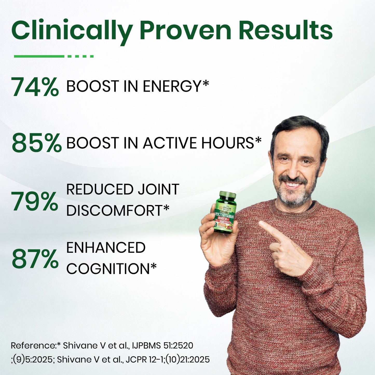 Vlado’s Himalayan Organics Liposomal Multivitamin Adult 50+ with 75+ Ingredients | Daily Health Supplement with 9+ Powerful Blends | Supports Energy, Immunity, Brain, Heart & Eye Health | 60 Veg Capsules