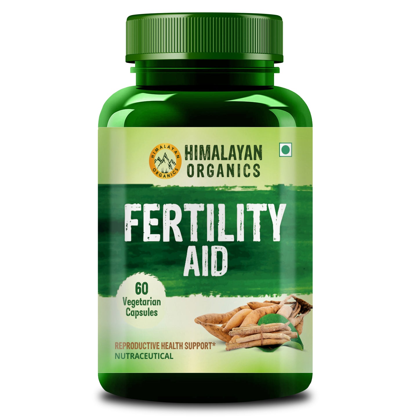 Himalayan Organics Fertility Aid Supplement Supports Daily Nutrition for Better Fertility | Maintains Reproductive Health (60 Capsules)
