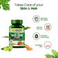 Himalayan Organics Plant-Based Hair Skin vitamin with Pure Biotin And DHT Blocker - For Men And Women - 60 Veg Capsules