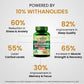 Vlado's Himalayan Organics Pure Ashwagandha -10% Withanolides with Ultra High Potency - 600MG - Highly Concentrated & Third-Party Lab Tested - Ayurvedic Supplement - Focus, Mood Support, Increase Energy, Strength - 30 Capsules