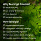 Vlado's Himalayan Organics 100% Organic Certified Moringa Powder - Natural Superfood with 120+ Nutrients, Antioxidants & Vitamins - Drumstick Leaf powder | Herbal Supplement I for Immunity, Digestion & Energy I Rich In Antioxidant & Protein - 200g