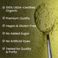 Vlado's Himalayan Organics 100% Organic Certified Moringa Powder - Natural Superfood with 120+ Nutrients, Antioxidants & Vitamins - Drumstick Leaf powder | Herbal Supplement I for Immunity, Digestion & Energy I Rich In Antioxidant & Protein - 200g