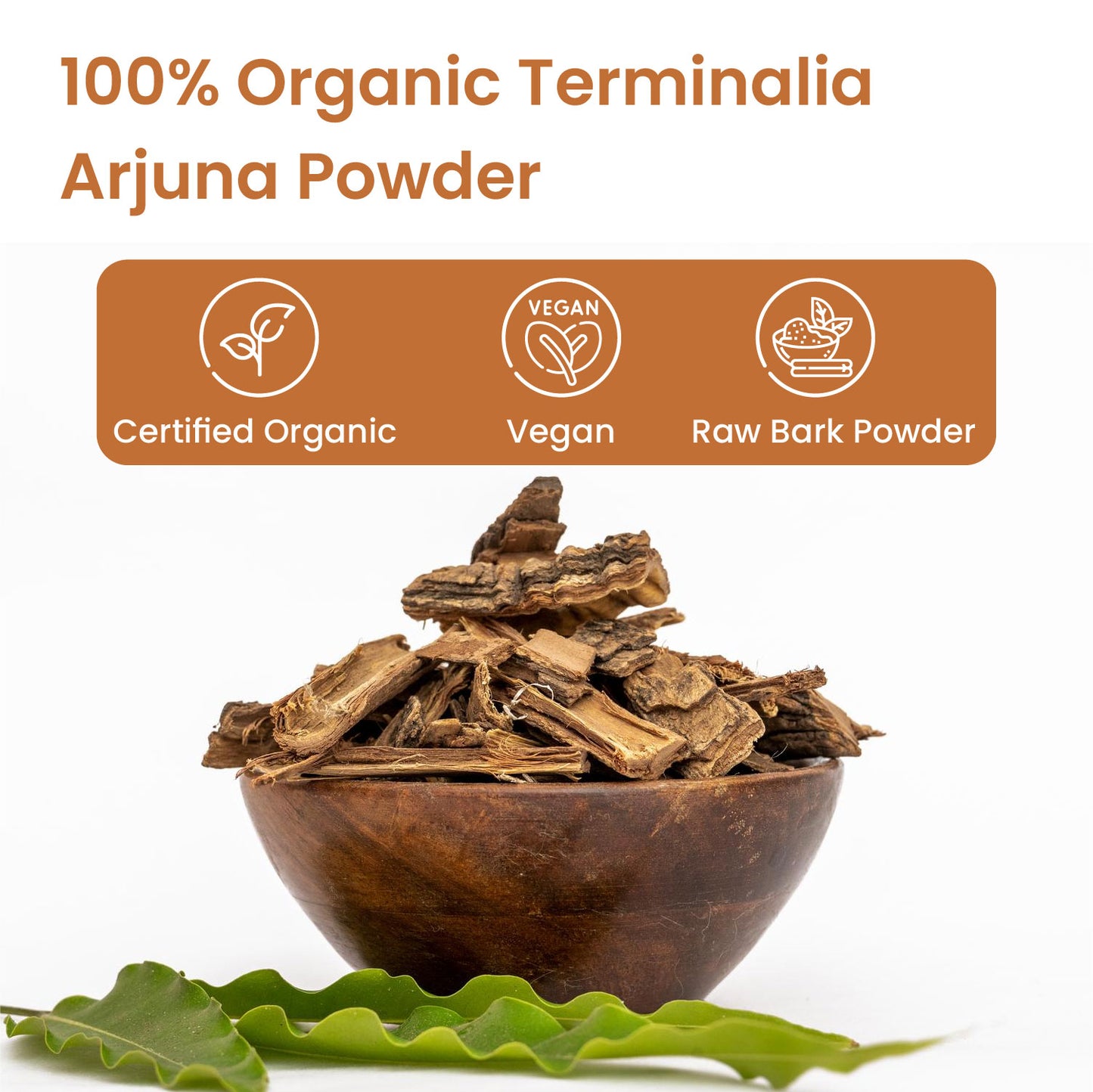 Vlado's Himalayan Organics Arjun Chaal Powder-500G | 100% Natural & Pure Herbal Arjun Ki Chaal Powder For Men & Women I USDA Organic | To Support Heart Health & Promote Good Cholesterol