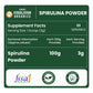 Vlado's Himalayan Organics Spirulina Powder (100g) | For Men & Women | Contains 62% Protein I Natural Superfood | Rich in Protein, Vitamins & Minerals | Boost Energy & Immunity | Support Digestion & Skin health