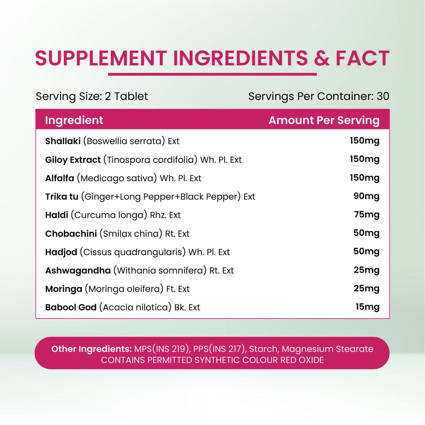 Vlado's Himalayan Organics Plant Based Joint Support With Boswellia Serrata | Amla, Alfalfa, Turmeric, Moringa + 10 Ayurvedic Herbs | Strong Bones & Relives Joint Pain | Better Flexibility For Men & Women - 60 Veg Tablets