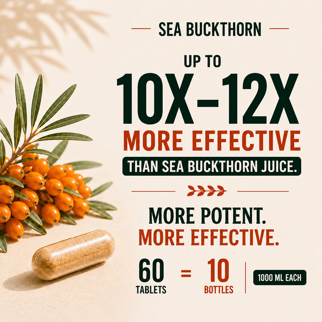 Vlado's Himalayan Organics Sea Buckthorn Tablets 60 | Omega Fatty Acids | Sea Buckthorn