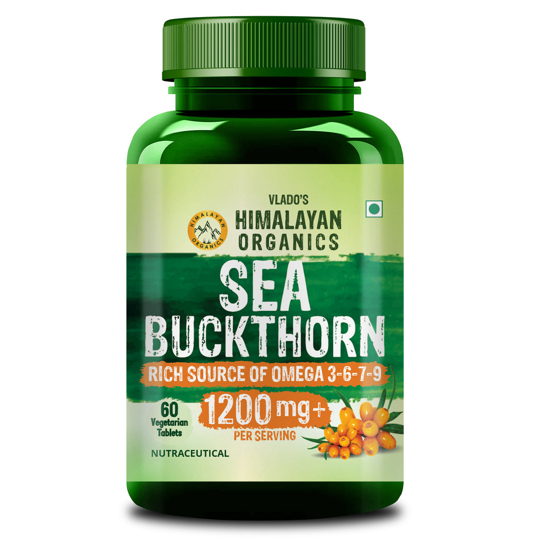 Vlado's Himalayan Organics Sea Buckthorn Tablets 60 | Omega Fatty Acids | Sea Buckthorn
