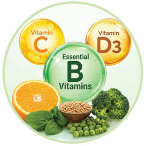 Essential B Vitamins, Vitamin C & Vitamin D3