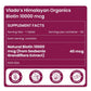 Vlado’s Himalayan Organics Biotin 10000mcg Supplement for Hair Growth, Strong Hair and Glowing Skin, Nail I Sesbania Extract Biotin tablets For Men & Women - 60 Veg Tablets