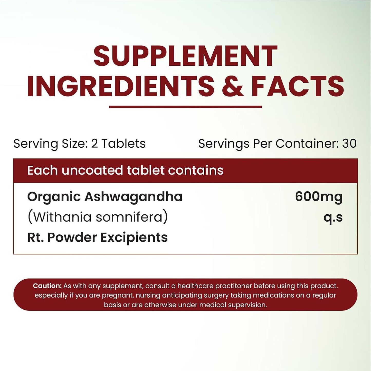 Vlado's Himalayan Organics Organic Ashwagandha 1200mg Tablets | Stress & Anxiety Relief Tablets | Ashwagandha Powder tablet 1000 mg | Rejuvenates Mind & Body General Wellness - 60 Tablets,