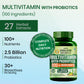 Vlado’s Himalayan Organics Multivitamin for Men & Women with Probiotics | 100+ Nutrients incl. Vitamins B1–B12, C, D & E, Zinc, Iron, Calcium, Biotin | 27+ Herbal Extracts | Supports Immunity, Energy, Stamina, Bone, Skin & Hair | 180 Tablets