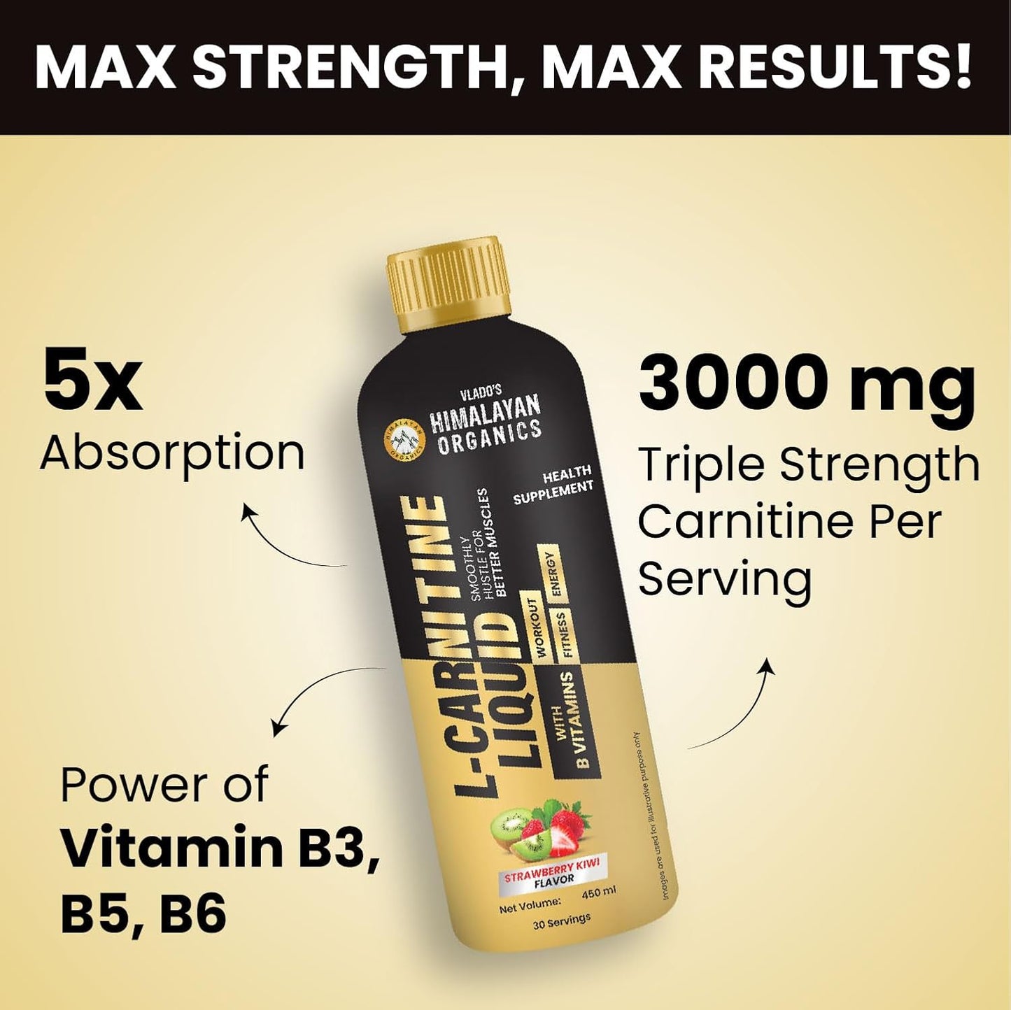 Vlado's Himalayan Organics L Carnitine Liquid 3000 mg I with Vitamin B Vlado's Himalayan Organics L Carnitine Liquid 3000 mg I with Vitamin B
