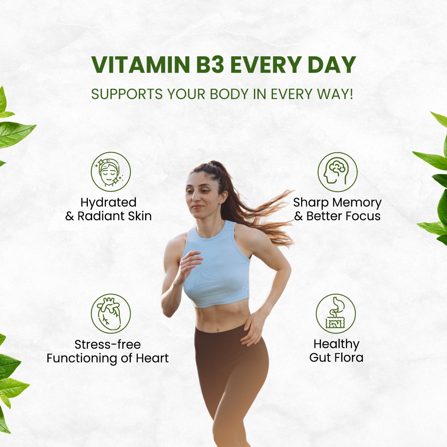 Himalayan Organics Plant-Based Vitamin B3 | Supports Healthy Skin and Heart 120 Capsules