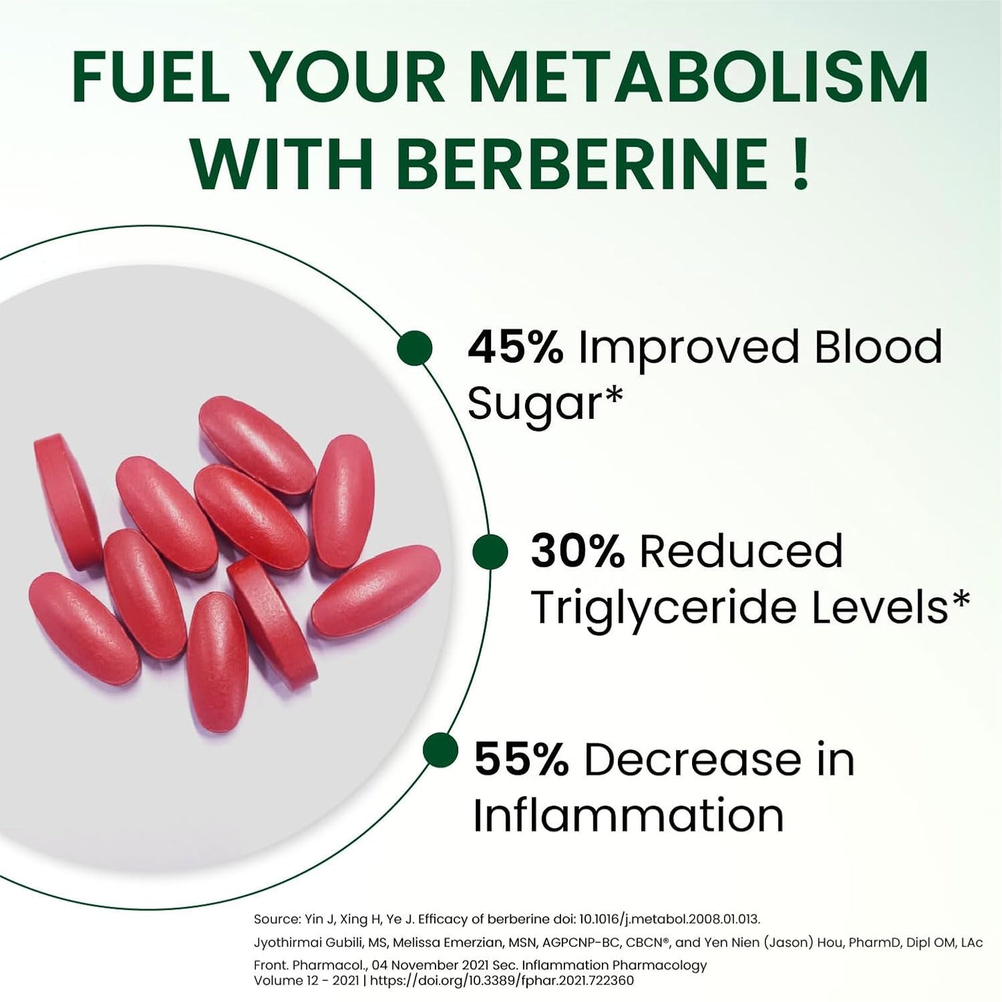 Vlado's Himalayan Organics Liposomal Berberine HCL+ 1500mg+ with Piperine, Chromium , Bitter Melon, Bael, Gudmar & Vitamin B12 |For Metabolism, Hormonal Balance, Healthy Blood Sugar & Cholesterol Levels | 60 Veg Tablets
