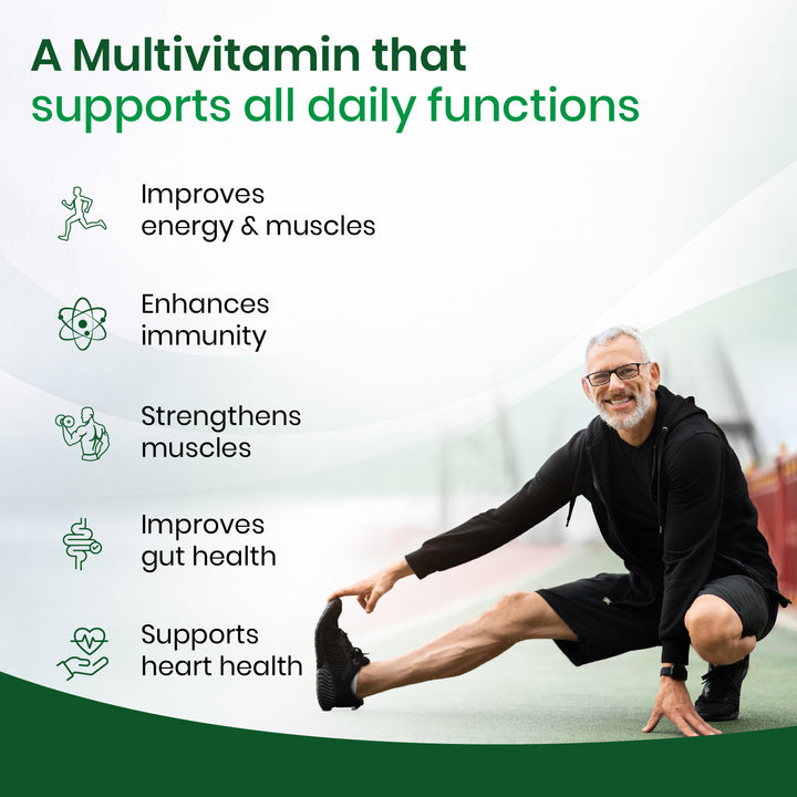 Vlado’s Himalayan Organics Liposomal Multivitamin Adult 50+ with 75+ Ingredients | Daily Health Supplement with 9+ Powerful Blends | Supports Energy, Immunity, Brain, Heart & Eye Health | 60 Veg Capsules