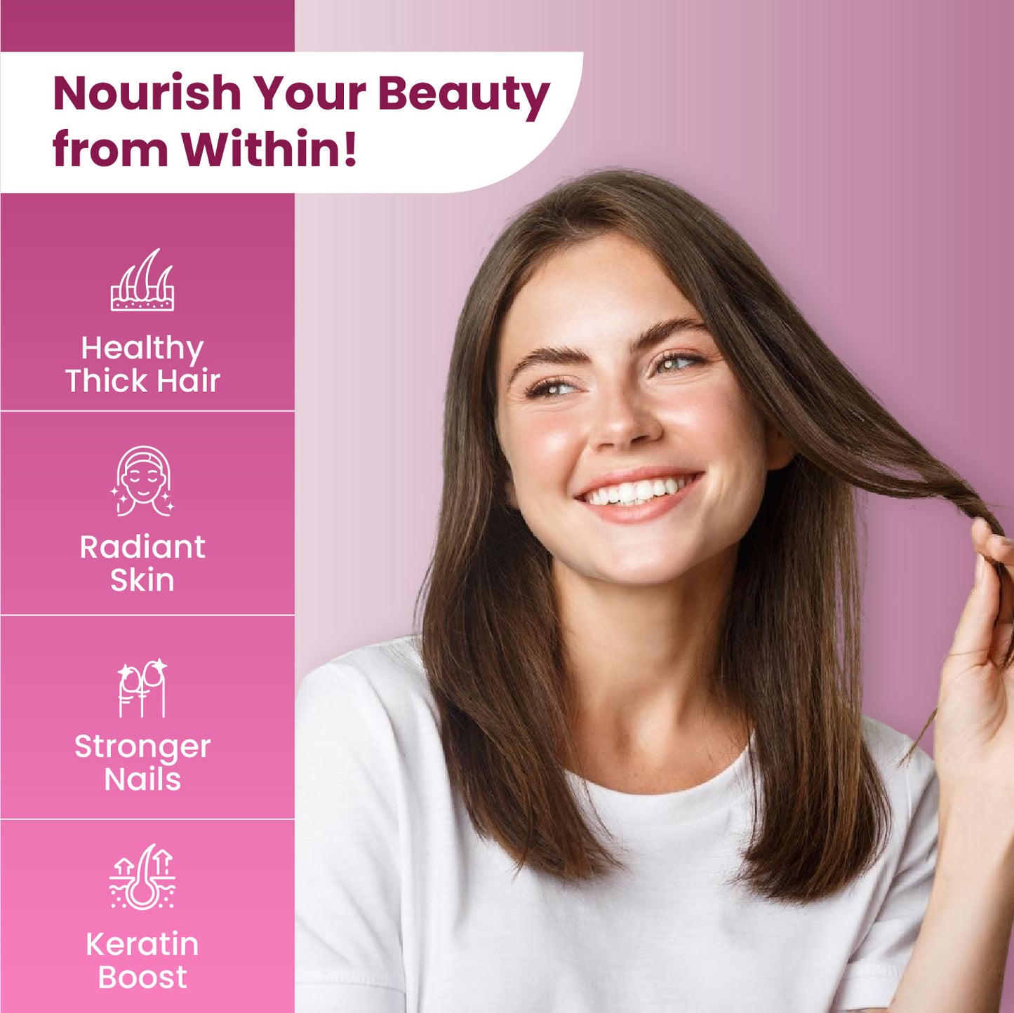 Vlado’s Himalayan Organics Biotin 10000 MCG tablets for Hair Growth, Radiant Skin and Stronger Nails I Sesbania Grandiflora Extract Biotin I Biotin Supplement for men & Women - 90 Veg Tablets