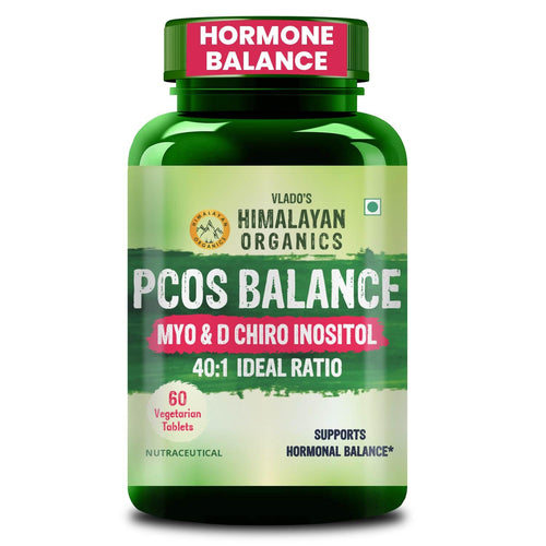 Vlado’s Himalayan Organics PCOS Supplement For Women 40:1 Ratio 2000mg to 50mg D-Chiro-Inositol | Balance Hormonal Levels - 60 Veg Tablets