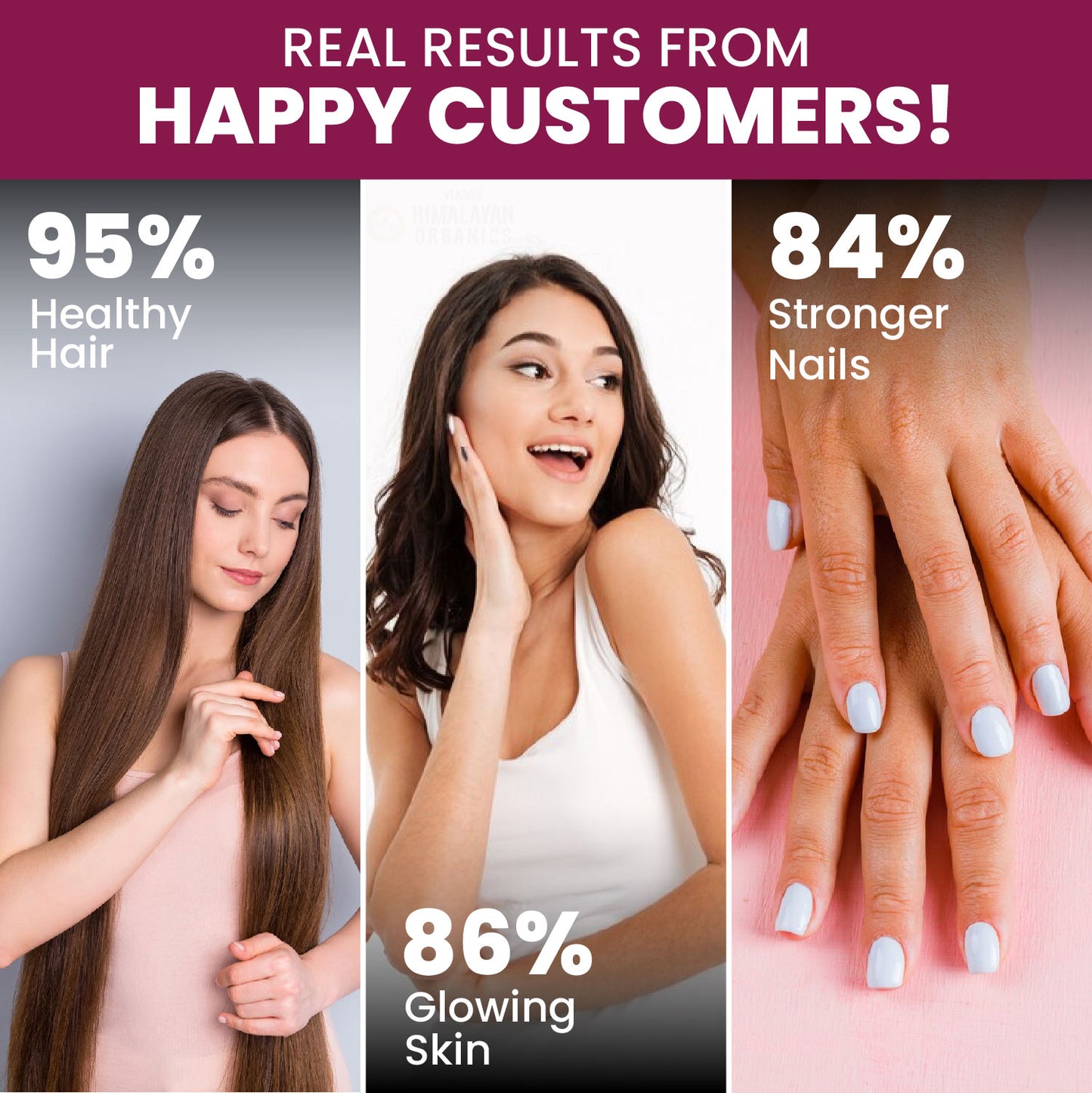 Vlado’s Himalayan Organics Biotin 10000 MCG tablets for Hair Growth, Radiant Skin and Stronger Nails I Sesbania Grandiflora Extract Biotin I Biotin Supplement for men & Women - 90 Veg Tablets