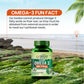 Vlado's Himalayan Organics Vegan Omega 3 - 1120 MG Supplement | 3X Strength | Veg DHA | Vegetarian Omega 3 | Algal DHA | Plant Based | No Fish oil Used I Healthy Heart, Joints & Eyes I Omega Capsules for Men & Women- 60 Veg Capsules