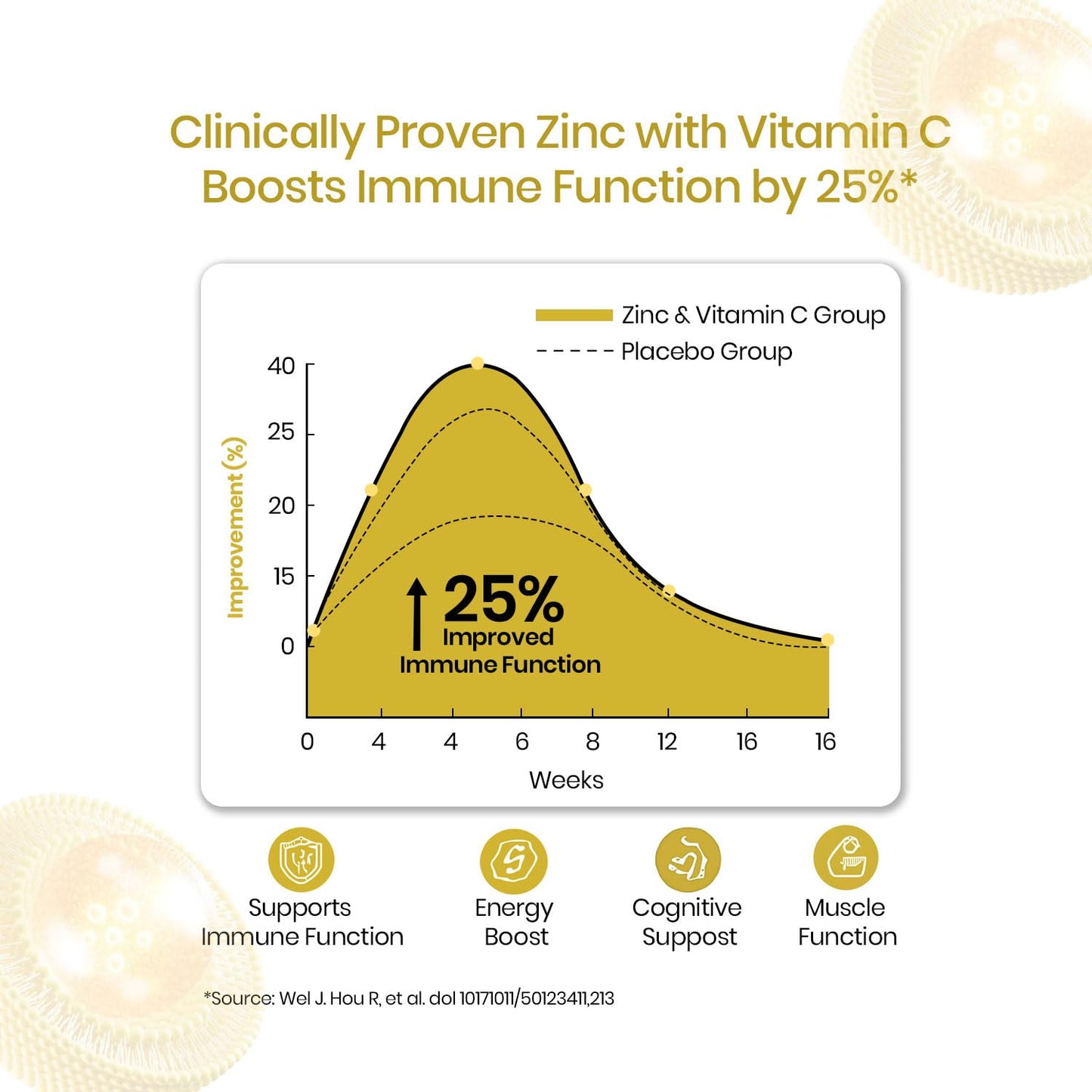 Vlado's Himalayan Organics Liposomal Zinc With Vitamin C Supplement | Digestive Health | Improve Iron Absorption | Double Antioxidant & Immune Support -120 Veg Capsules