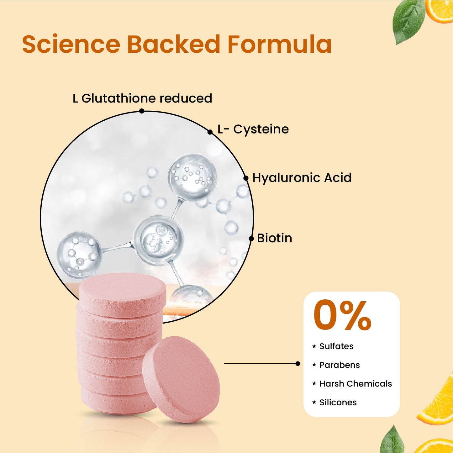 Vlado's Himalayan Organics Japanese Reduced L Glutathione Effervescent Tablets 1150mg with Hyaluronic Acid , Niacinamide, Vitamin C, E- For Anti-Pigmentation Skin Lightening, Tan Removal , Skin Glow- 20 Effervescent Tablet (Pack of 1)