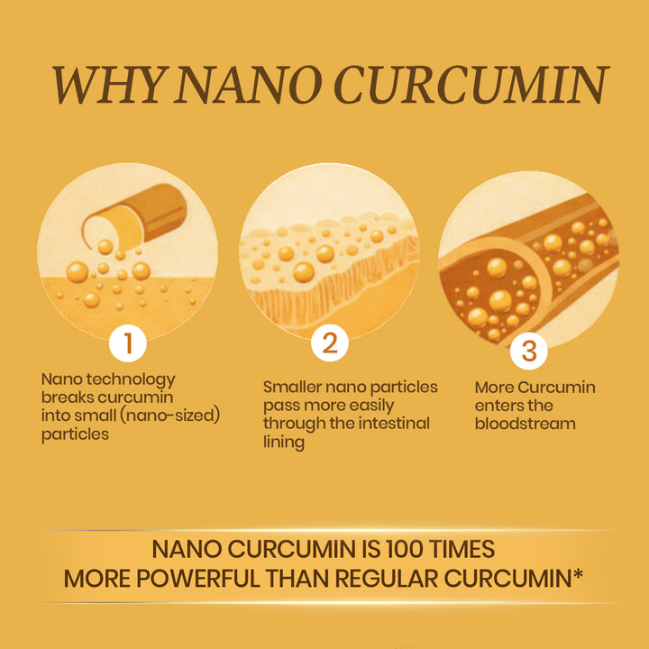 Vlado's Himalayan Organics Curcumin 1600mg+ | Extra-Pure Nano Curcumin Capsules with 95% Curcuminoids | Turmeric & Piperine | Joint Support Supplement for Men & Women - 60 Capsules