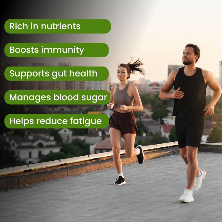 Vlado's Himalayan Organics |Organic Certified Moringa Powder - Natural Superfood with 120+ Nutrients, Antioxidants & Vitamins - Drumstick Leaf powder | Herbal Supplement I for Immunity, Digestion & Energy I Rich In Antioxidant & Protein - 200g