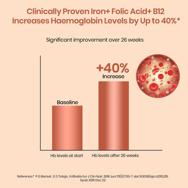 Vlado's Himalayan Organics Liposomal Iron supplement with Vitamin C,B12,Zinc & Folic Acid | Boost Hemoglobin Levels | Improves Concentration Level,Energy & Blood Building-100 Veg Tablets