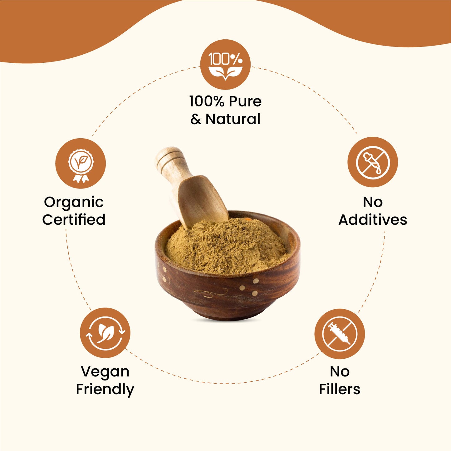 Vlado's Himalayan Organics Arjun Chaal Powder-500G | 100% Natural & Pure Herbal Arjun Ki Chaal Powder For Men & Women I USDA Organic | To Support Heart Health & Promote Good Cholesterol