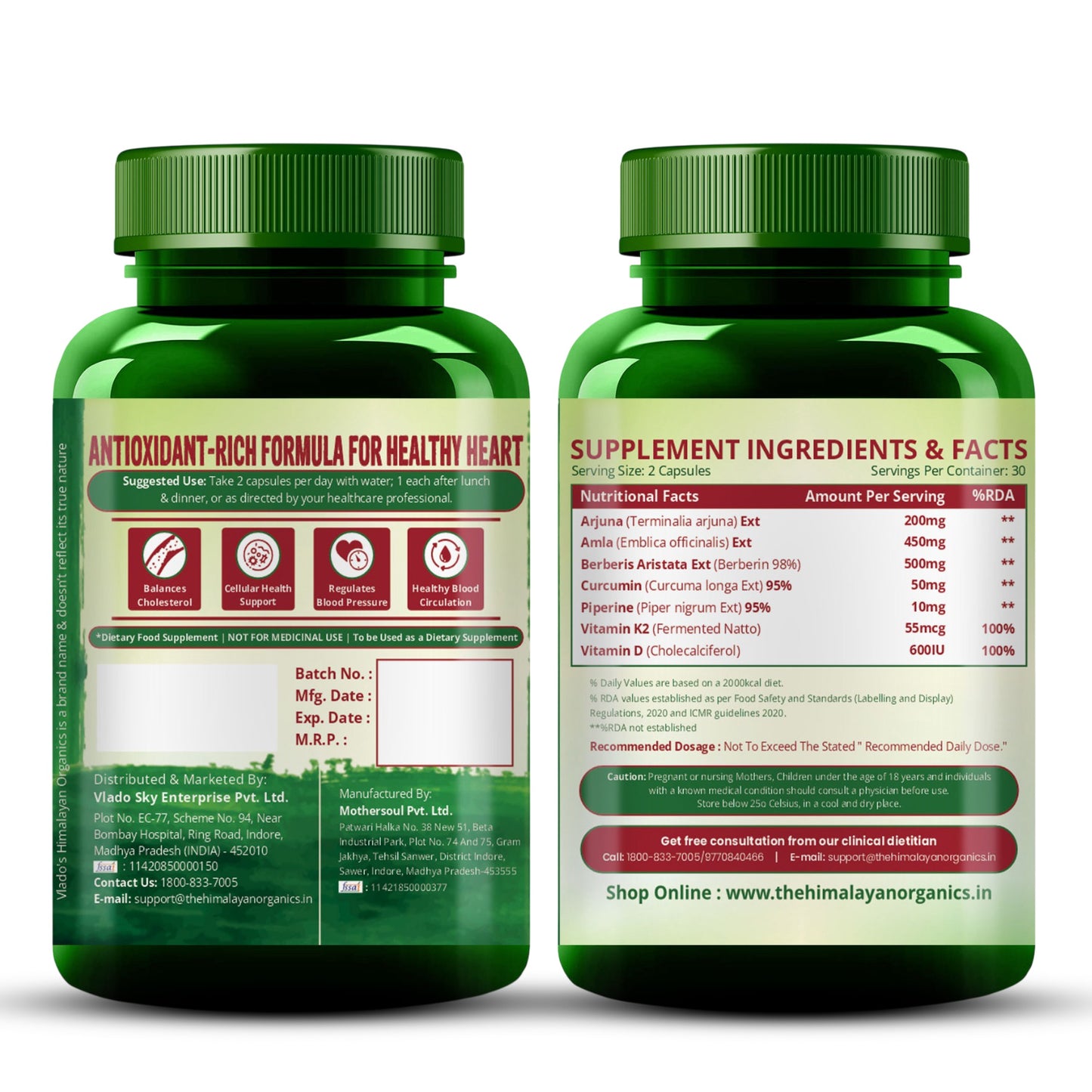 Cholesterol Control Formula – Reduces LDL & Triglycerides