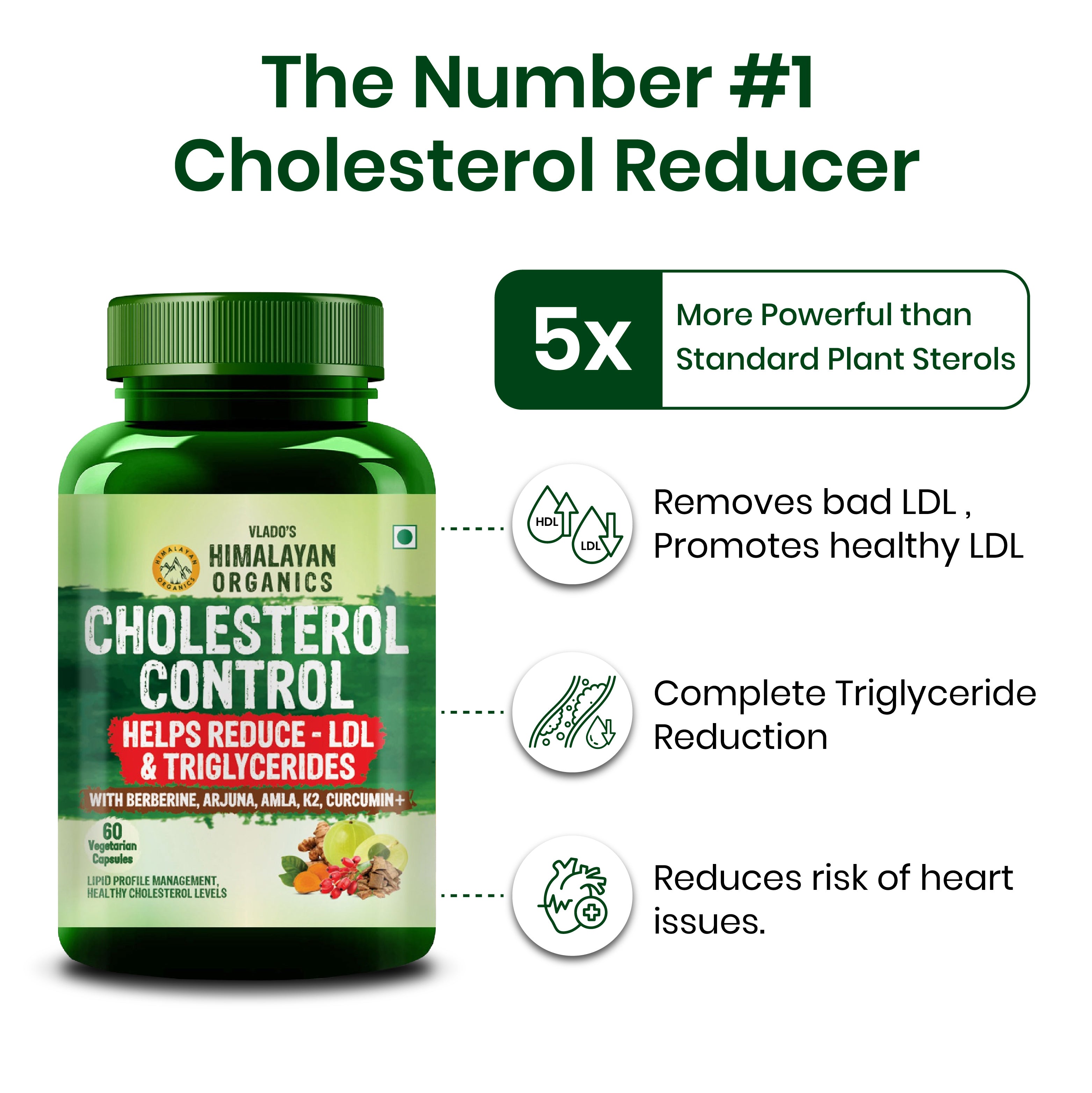 Cholestrol Control Formula - Reduces LDL and Triglycerides Supplement