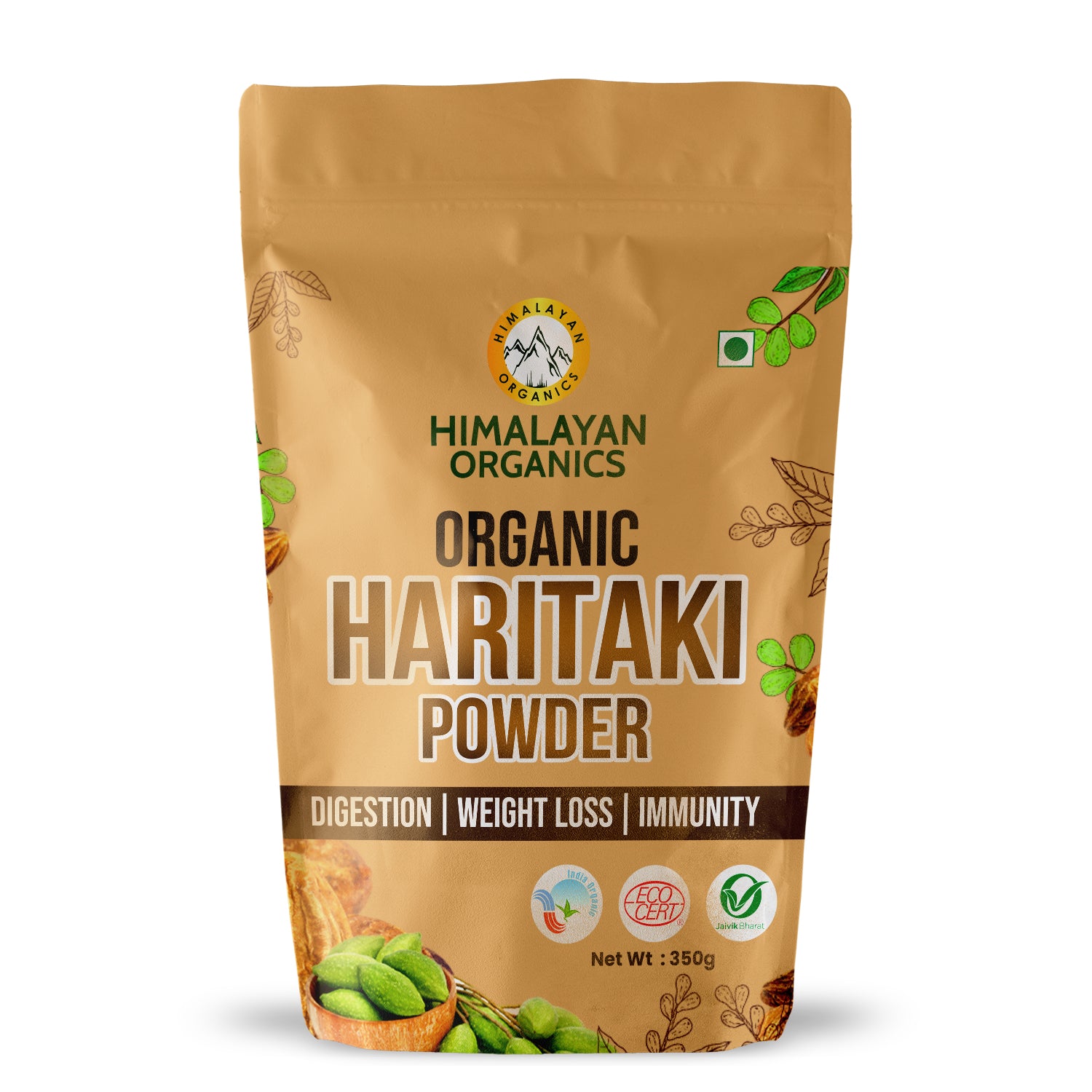 Himalayan Organics Organic Haritaki/Harad Powder | Digestion, Weight Loss, Immunity (350 grams)