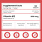 Vlado's Himalayan Organics Methylcobalamin Vitamin B12 1500mcg Supplement support Brain, Nerve Function and Energy - 90 Veg Tablets