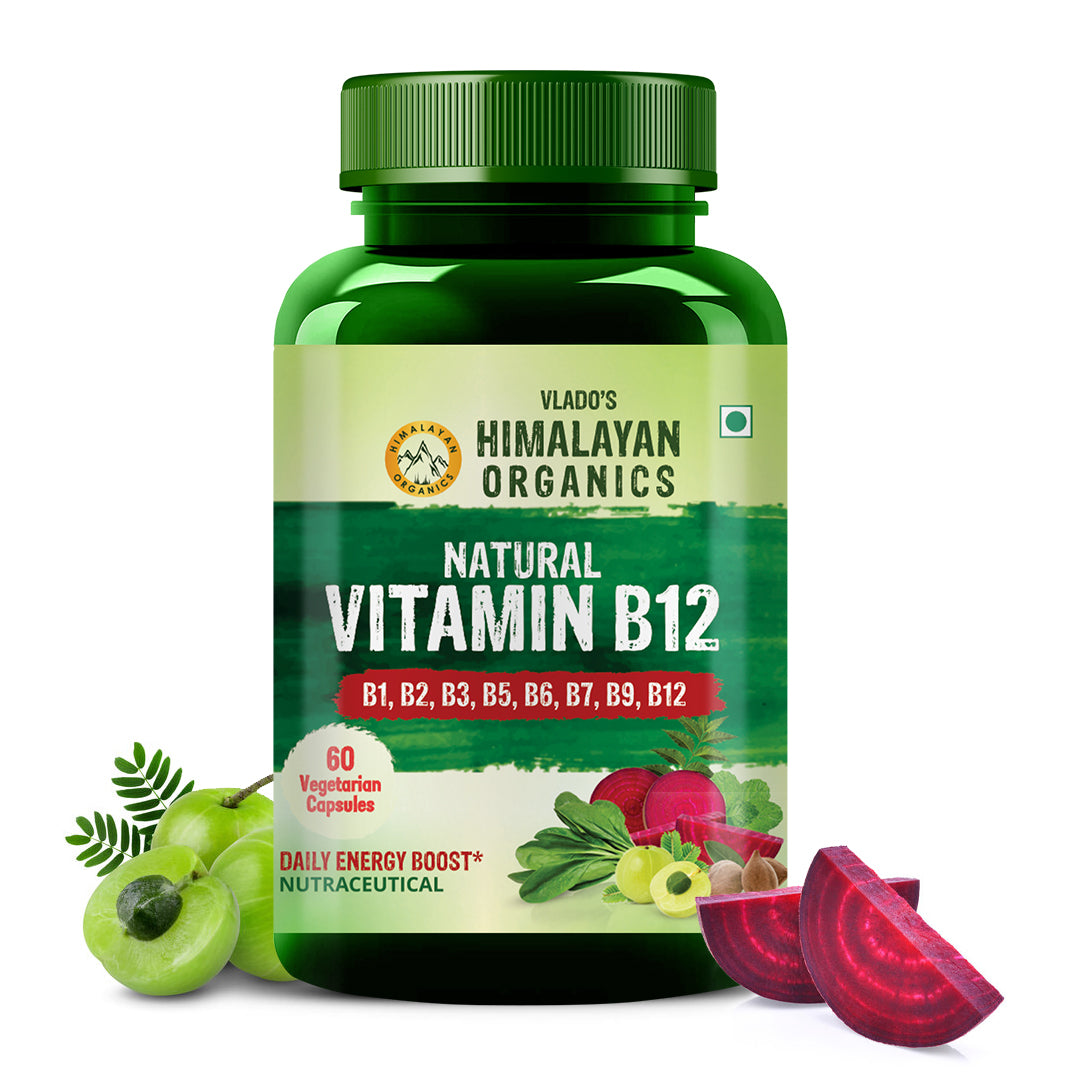 Vlado's Himalayan Organics Plant Based Vitamin B12 Natural- 60 Veg Capsules