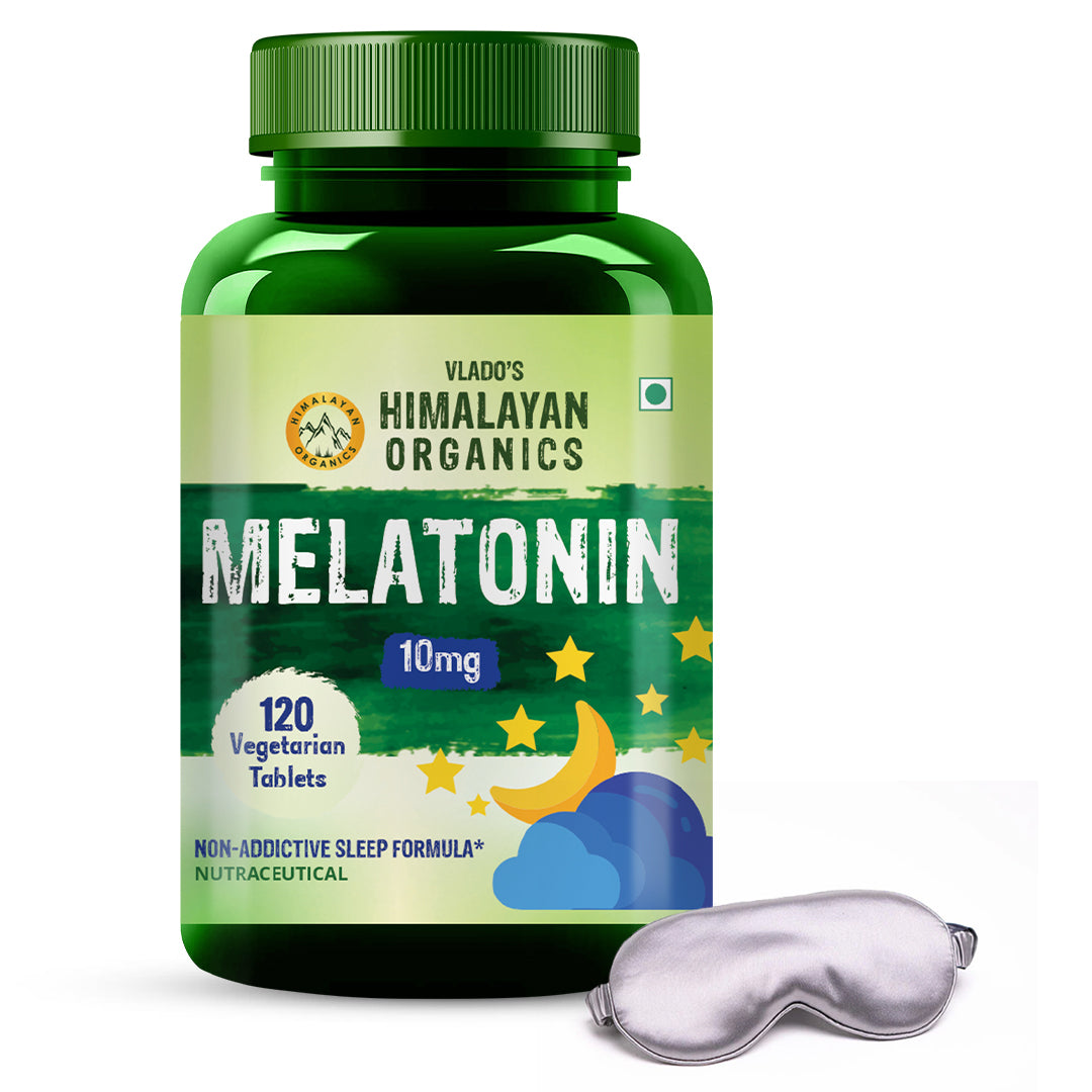 Vlado's Himalayan Organics Melatonin 10mg (Healthy Sleep Cycle) - 120 Veg Tabs