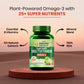 Vlado's Himalayan Organics Plant Based Vegan Omega-3 with Multivitamin, EPA, DHA, B1,B2,B3,B5,B7,B9,B9,B12,C,D3,K2, 25+ Ingredients for Energy, Immunity, Heart, Bone & Joints Support - 60 Veg capsules