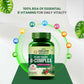 Vlado's Himalayan Organics Plant Based B Complex Vitamin with 100% RDA B1, B2, B3, B5, B6, B9 & B12 - 60 Veg Capsules
